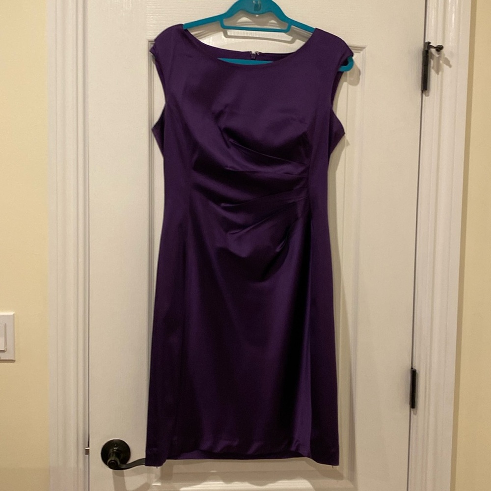 Deep purple cocktail dress